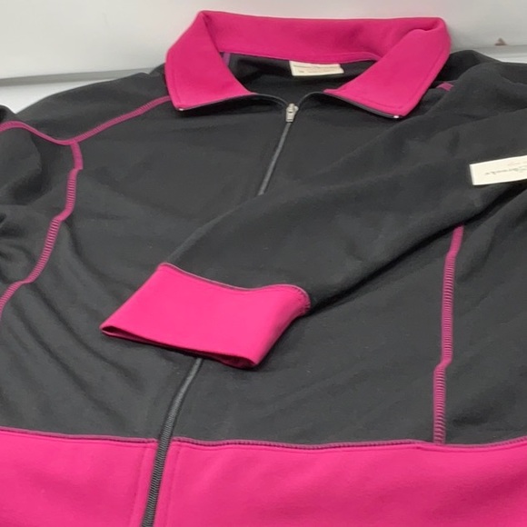 NWT Bobbie Brooks women’s plus size black/pink full zip jacket, size 1X - Picture 4 of 8